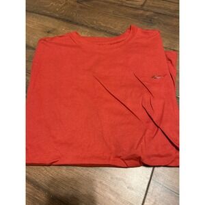 Greg‎ Norman Golf T-Shirt Coral Short Sleeve Crew Neck Mens XL embroidered